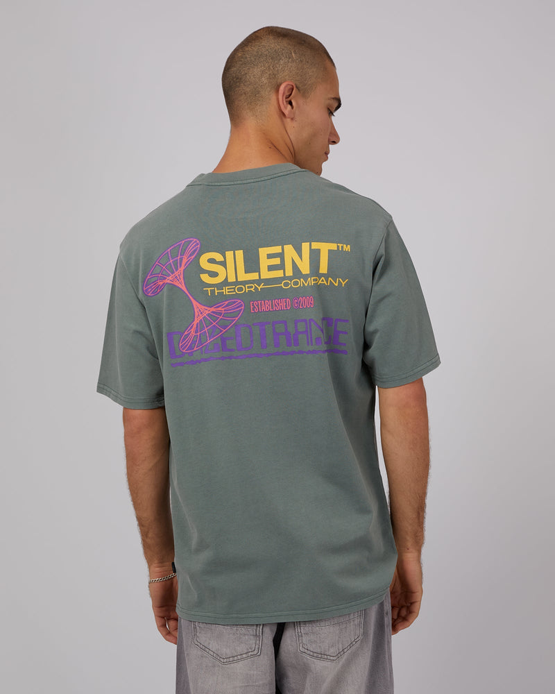 Silent Theory-Dazed In Trance Tee Acid Green-Edge Clothing