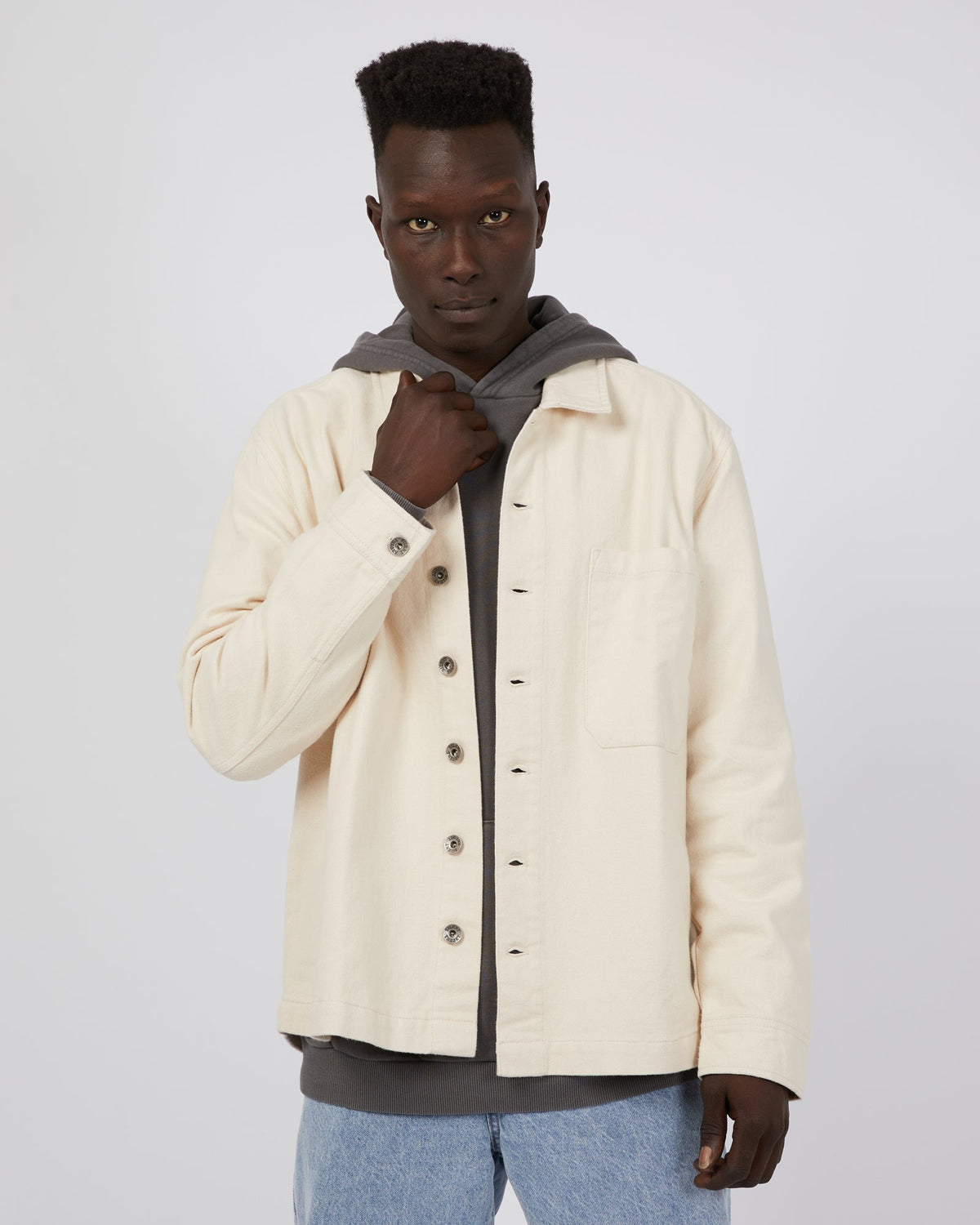 Silent Theory-Dover Overshirt Beige-Edge Clothing