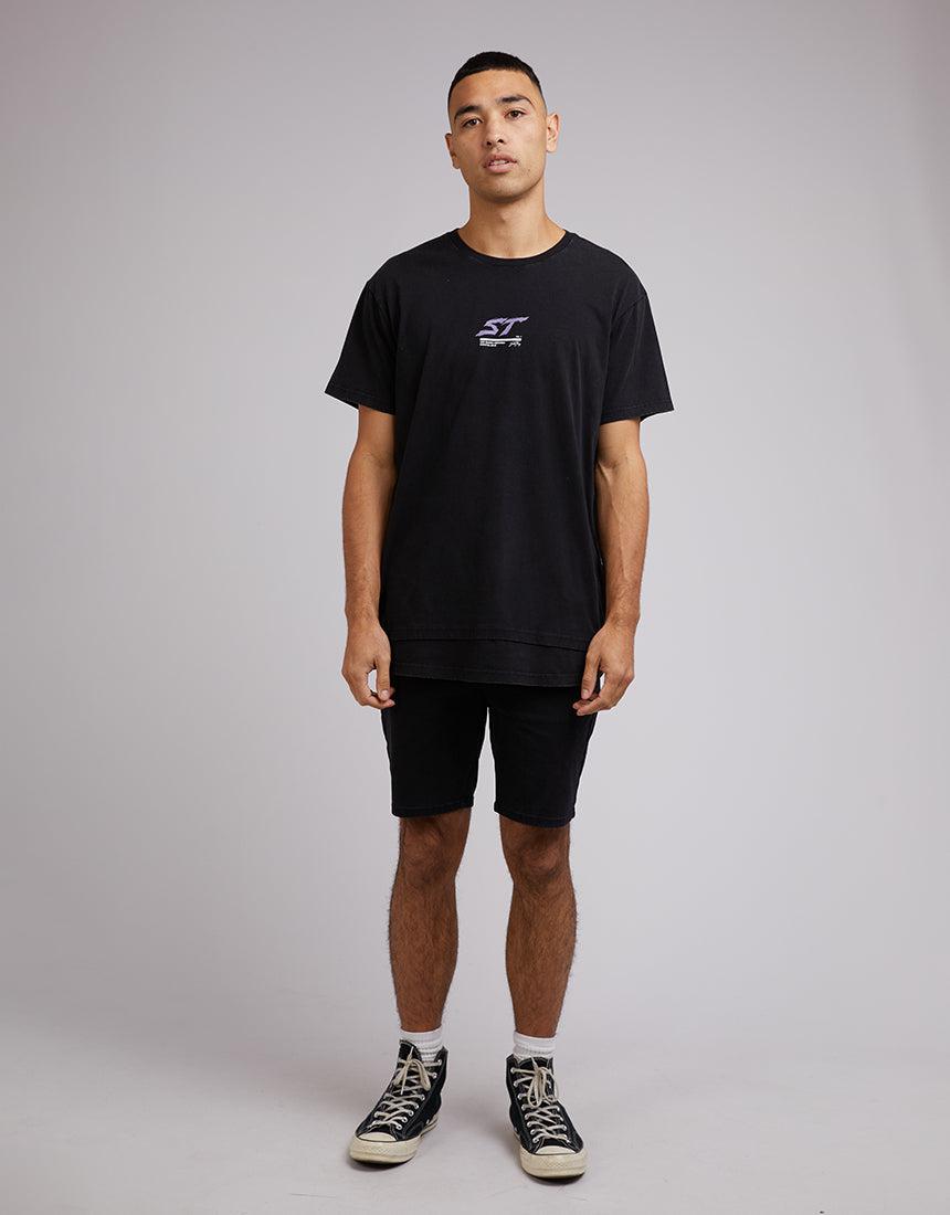 Silent Theory-Empire Layered Tee Washed Black-Edge Clothing