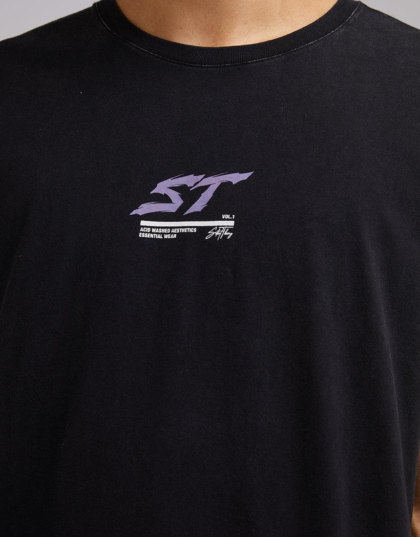 Silent Theory-Empire Layered Tee Washed Black-Edge Clothing
