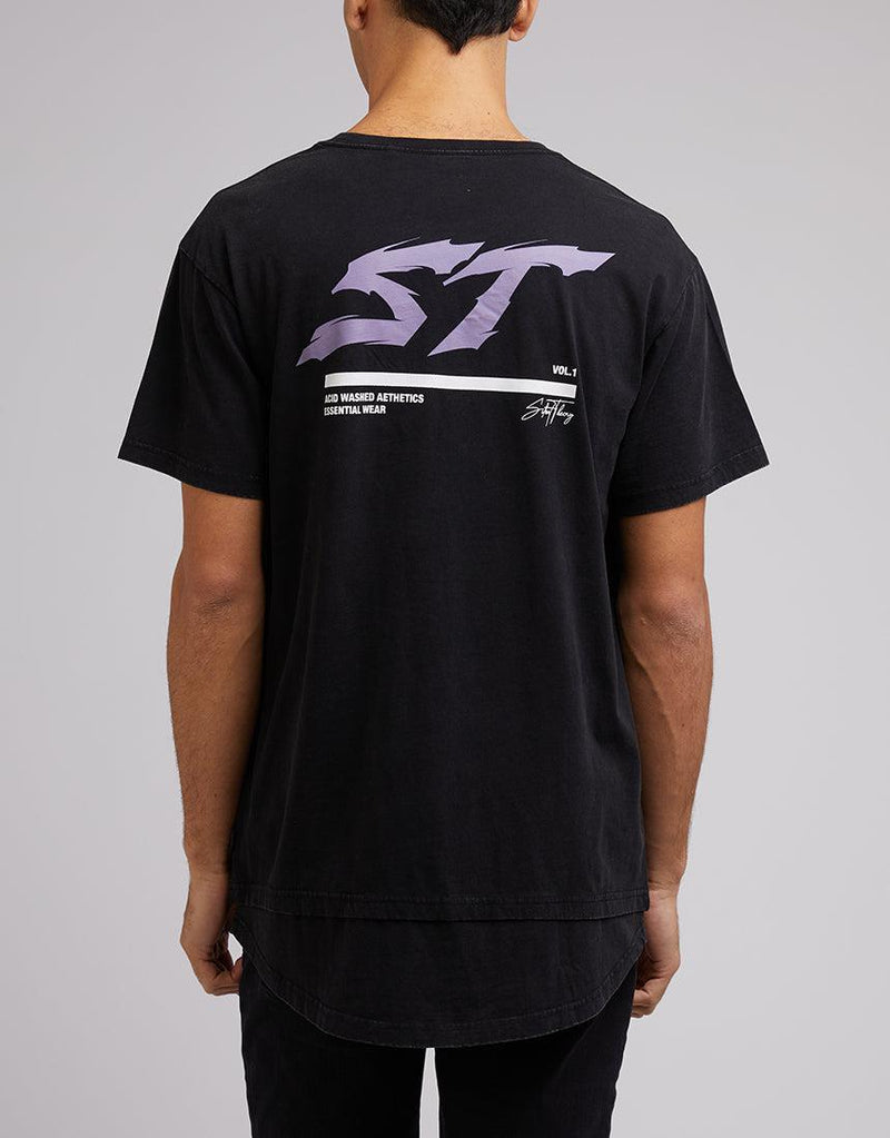 Silent Theory-Empire Layered Tee Washed Black-Edge Clothing