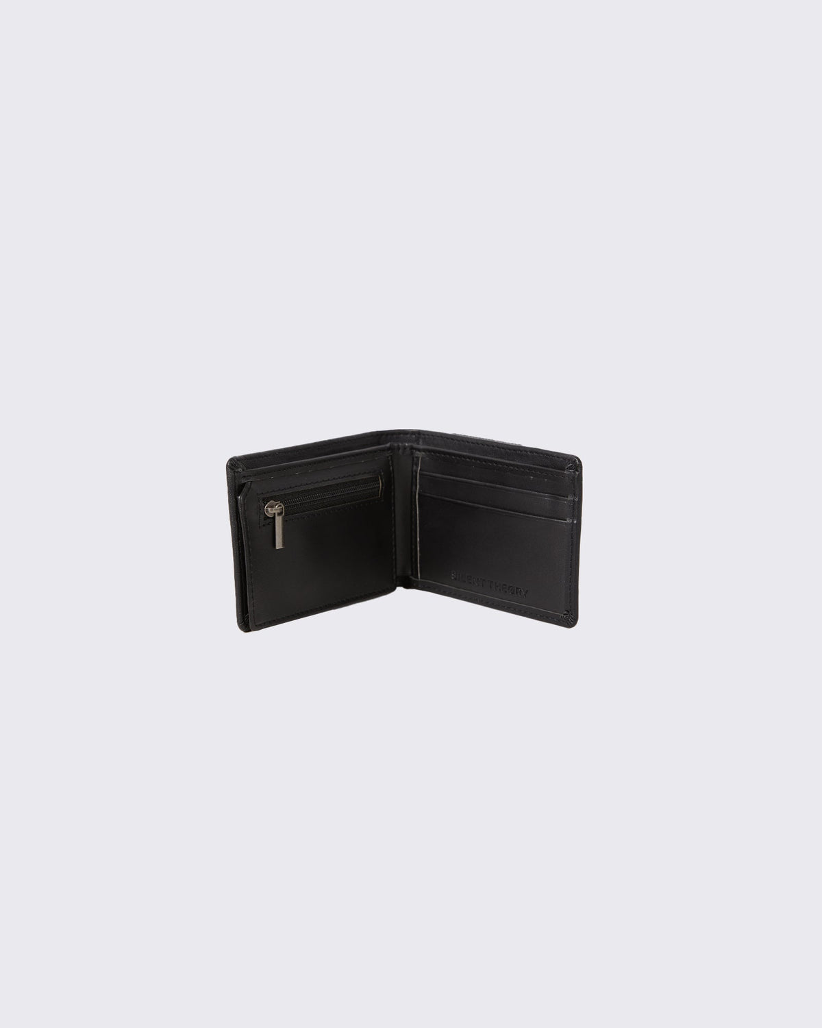 Silent Theory-Essential Coin Fold Wallet Black-Edge Clothing
