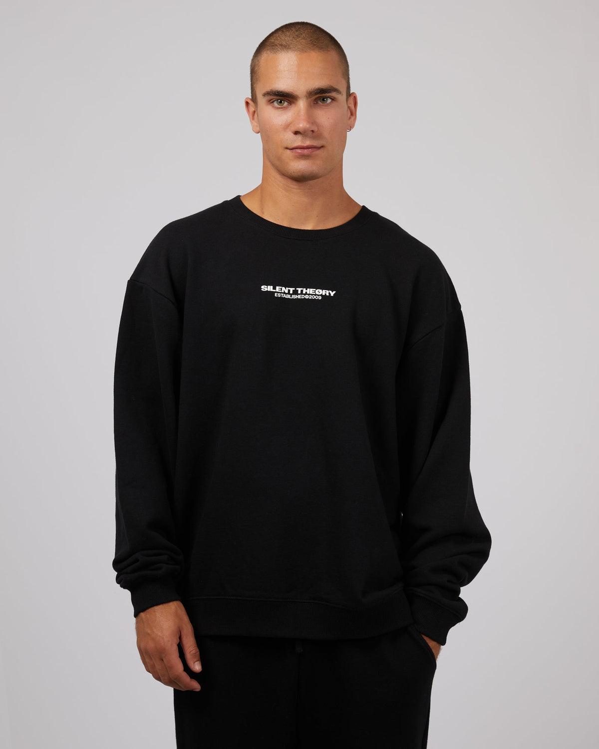 Silent Theory-Essential Theory Crew Black-Edge Clothing