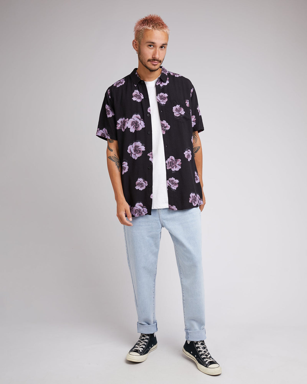 Silent Theory-Eternal Ss Shirt Washed Black-Edge Clothing