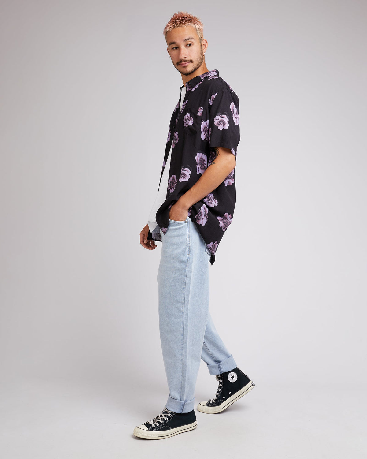 Silent Theory-Eternal Ss Shirt Washed Black-Edge Clothing