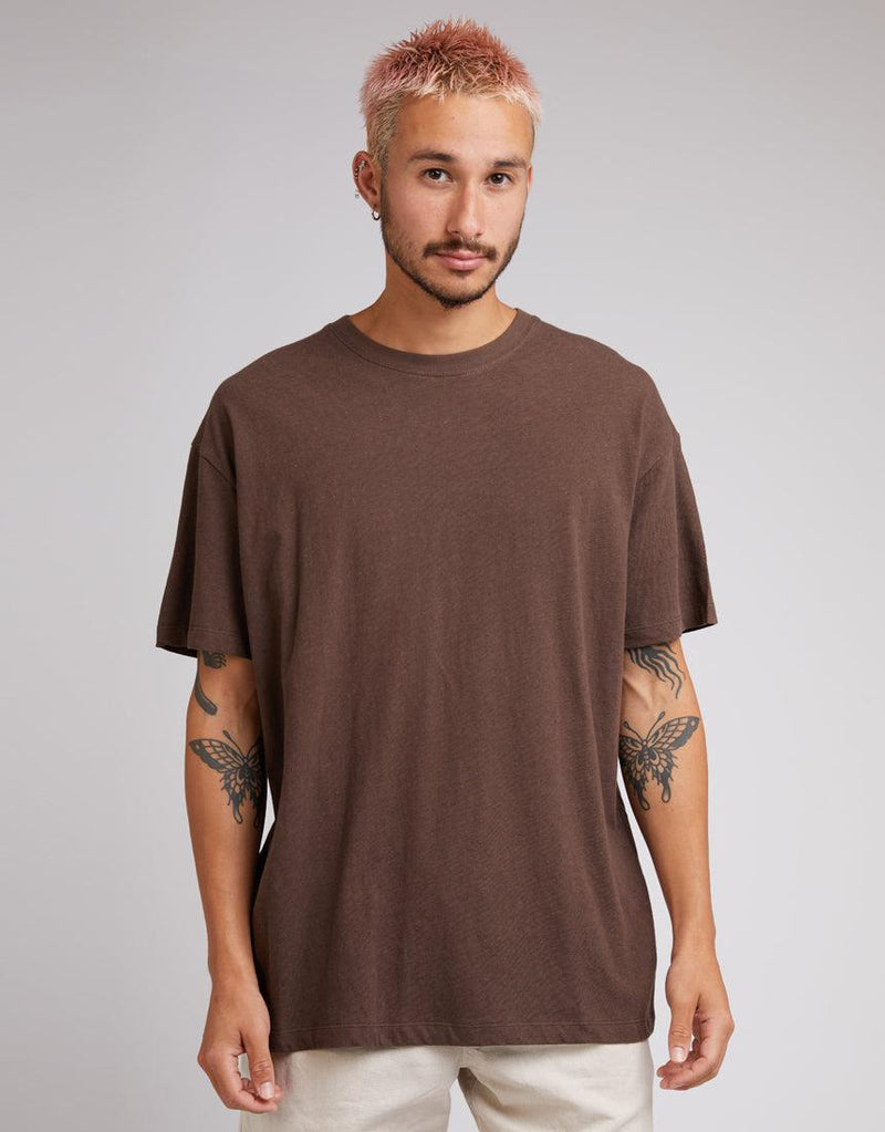 Silent Theory-Hemp Tee Chocolate-Edge Clothing