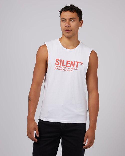 Silent Theory-Icon Muscle White-Edge Clothing