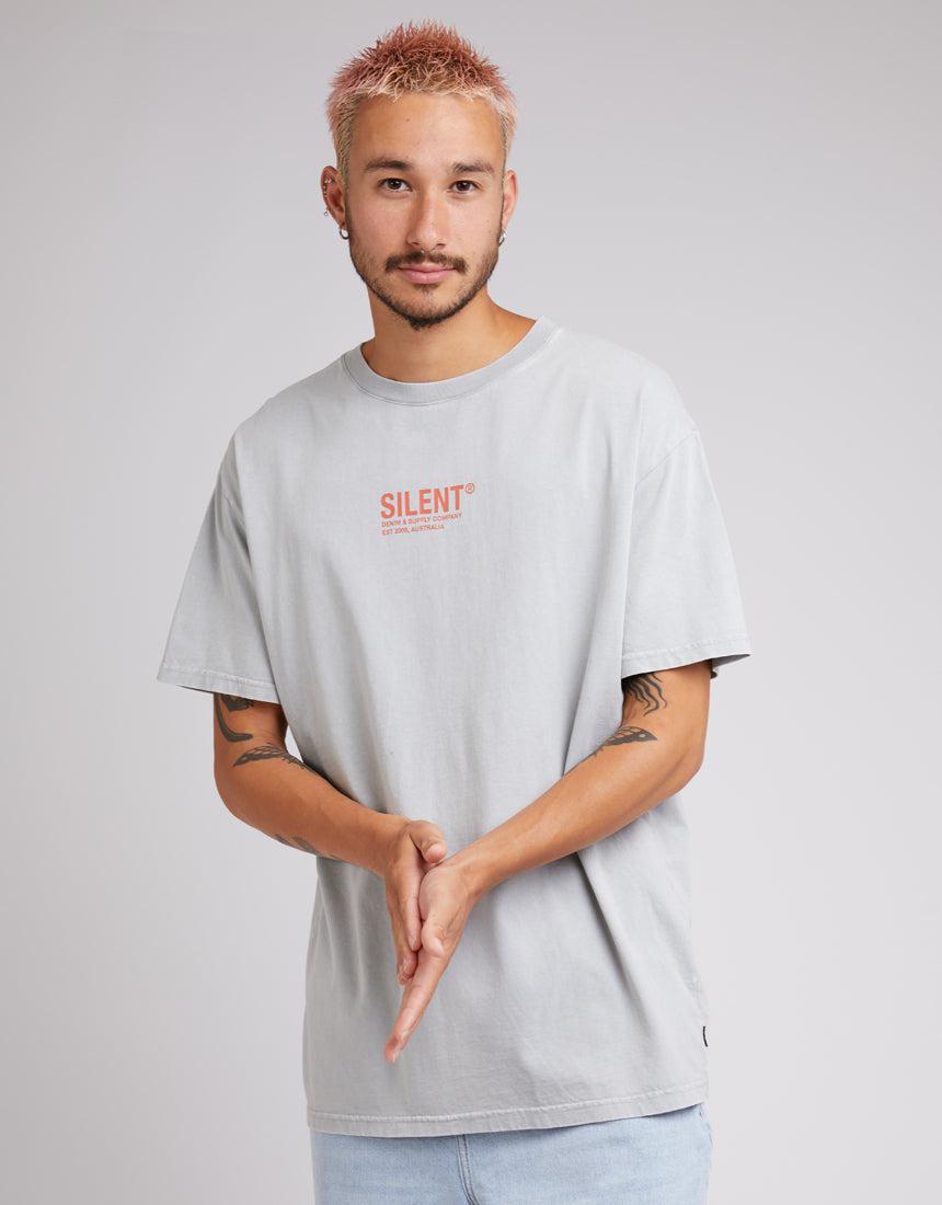 Silent Theory-Icon Tee Grey-Edge Clothing