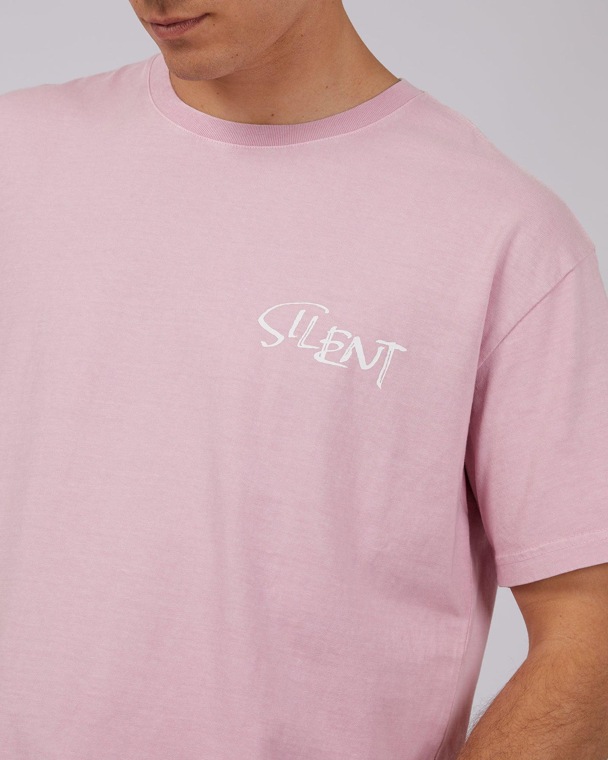Silent Theory-Jagger Tee Pink-Edge Clothing