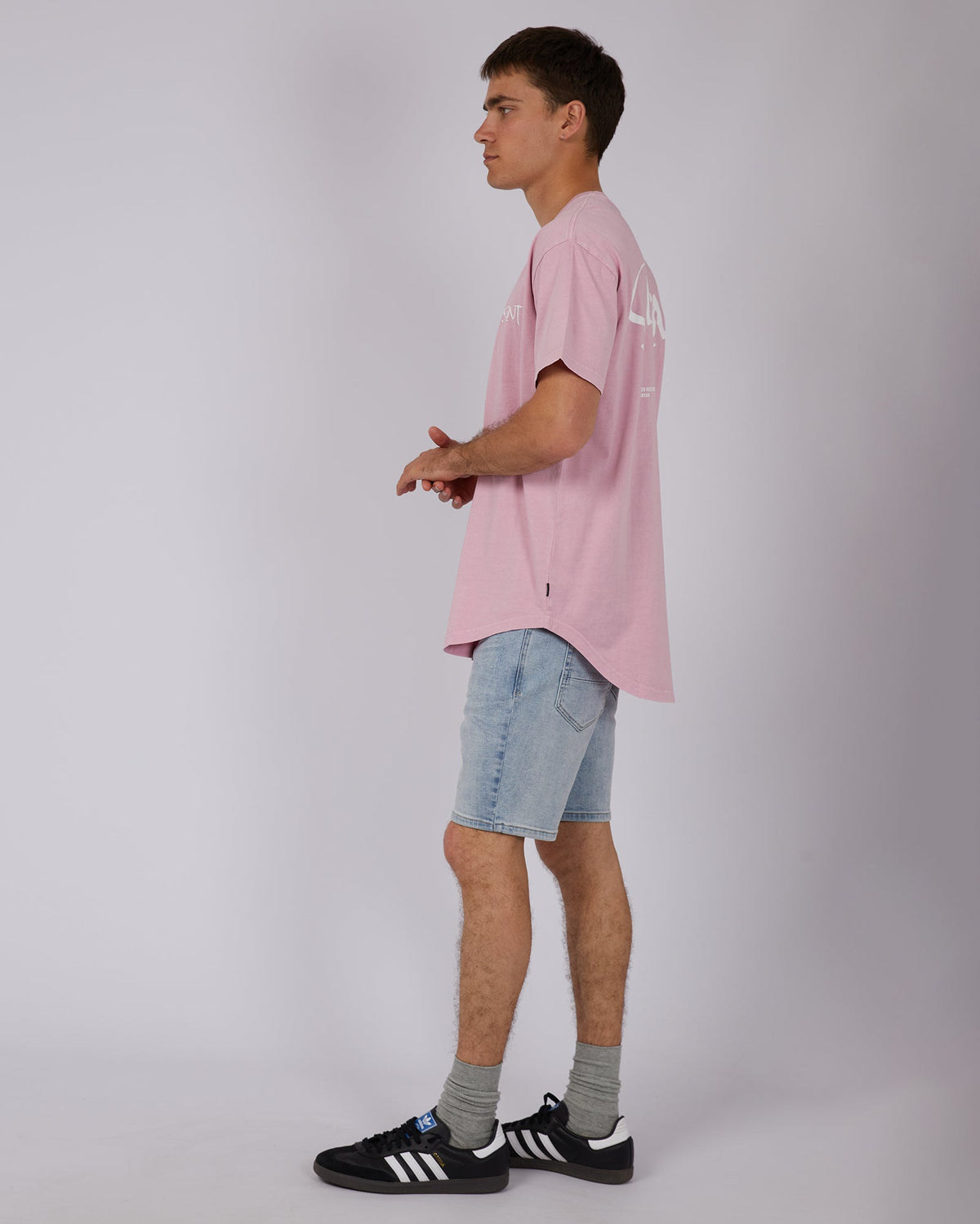 Silent Theory-Jagger Tee Pink-Edge Clothing