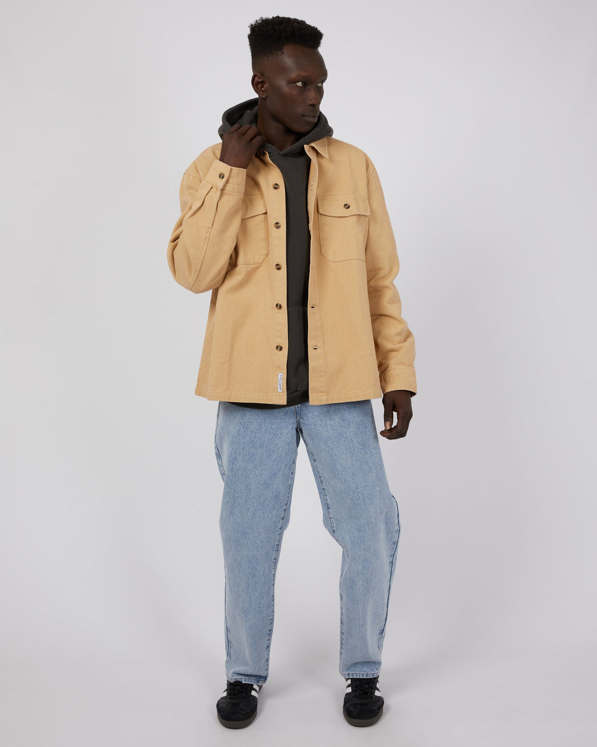 Silent Theory-Jasper Overshirt Beige-Edge Clothing