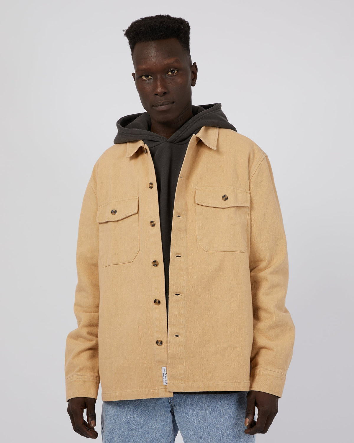 Silent Theory-Jasper Overshirt Beige-Edge Clothing