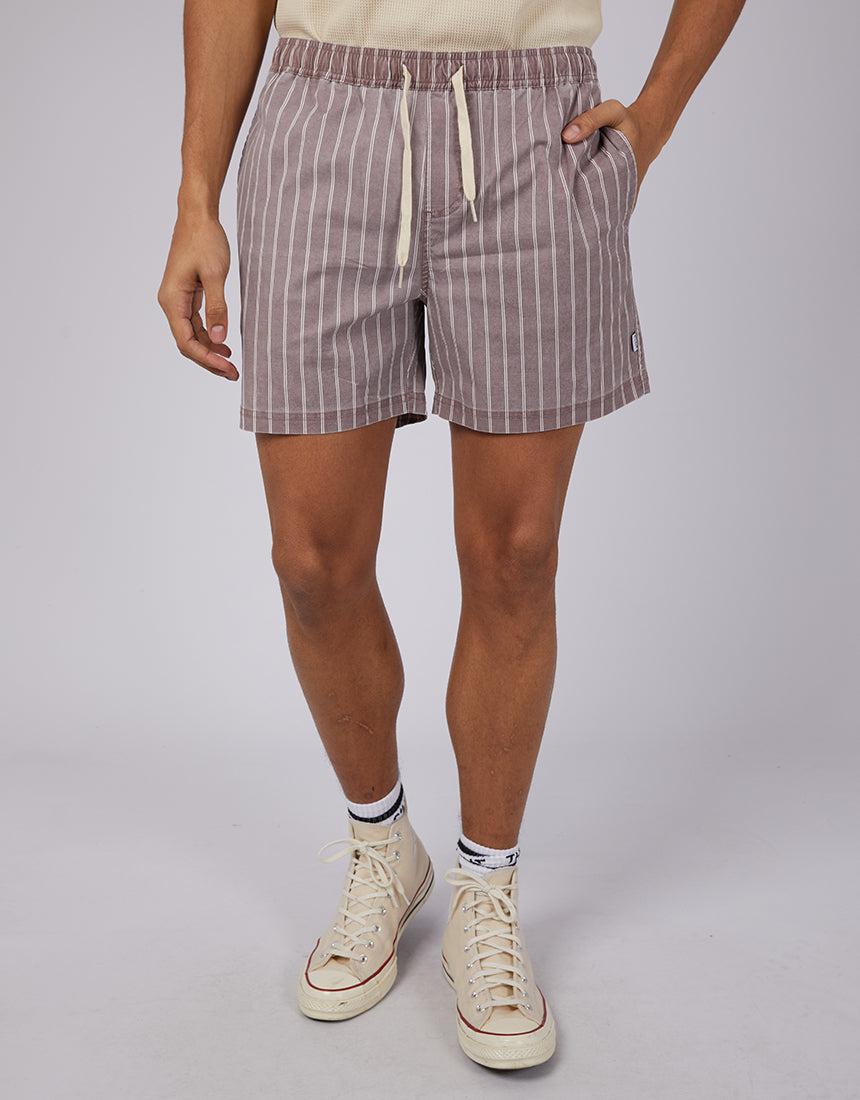 Silent Theory-Johnston Short Burgundy-Edge Clothing