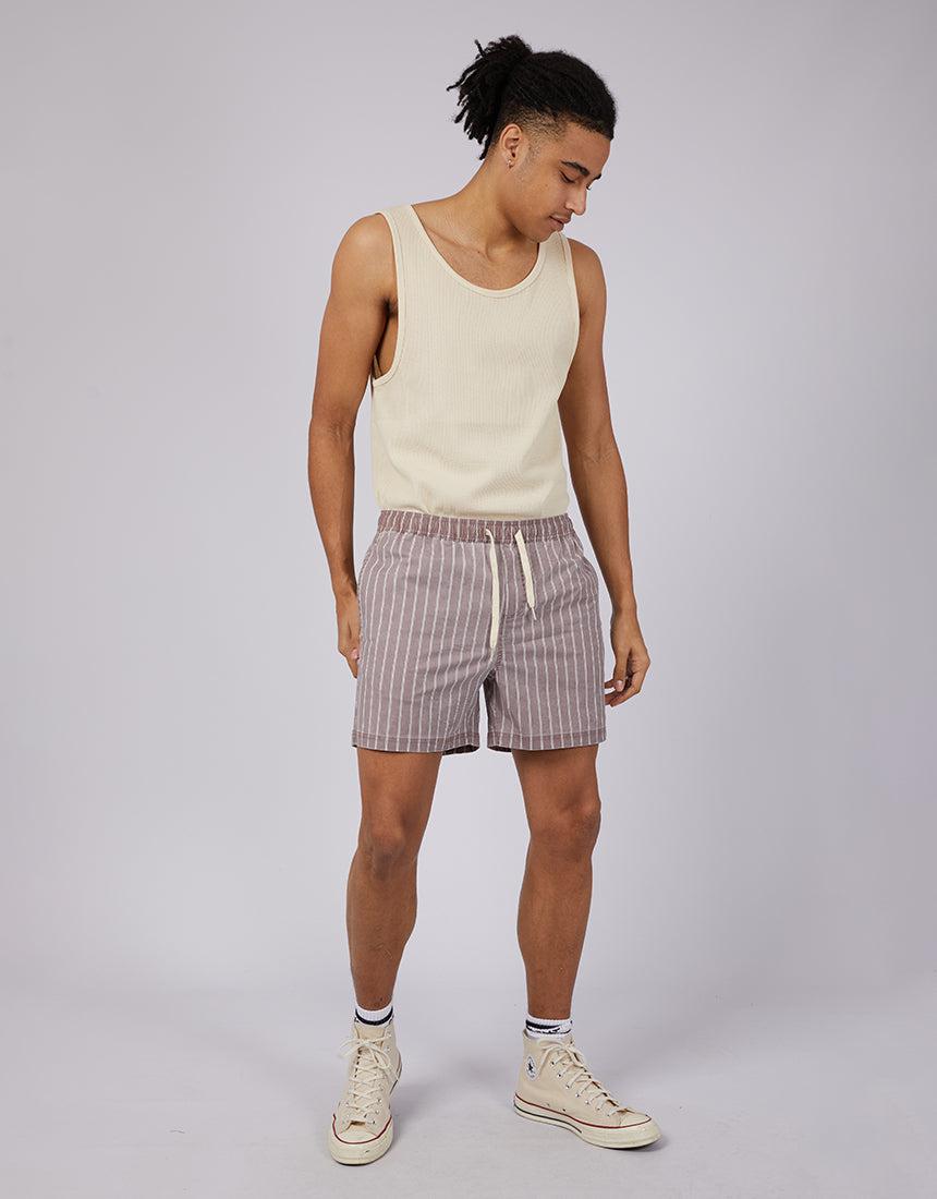 Silent Theory-Johnston Short Burgundy-Edge Clothing