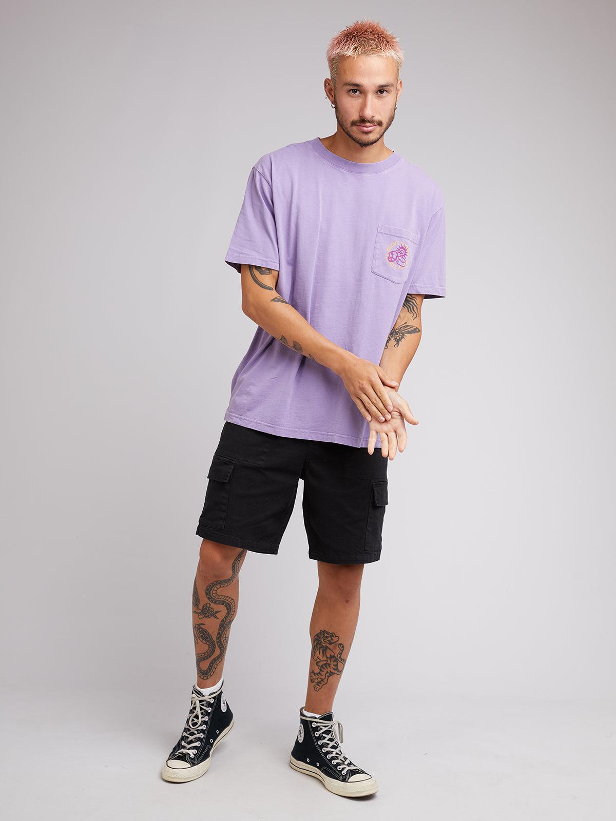 Silent Theory-Joy Tee Lavendar-Edge Clothing