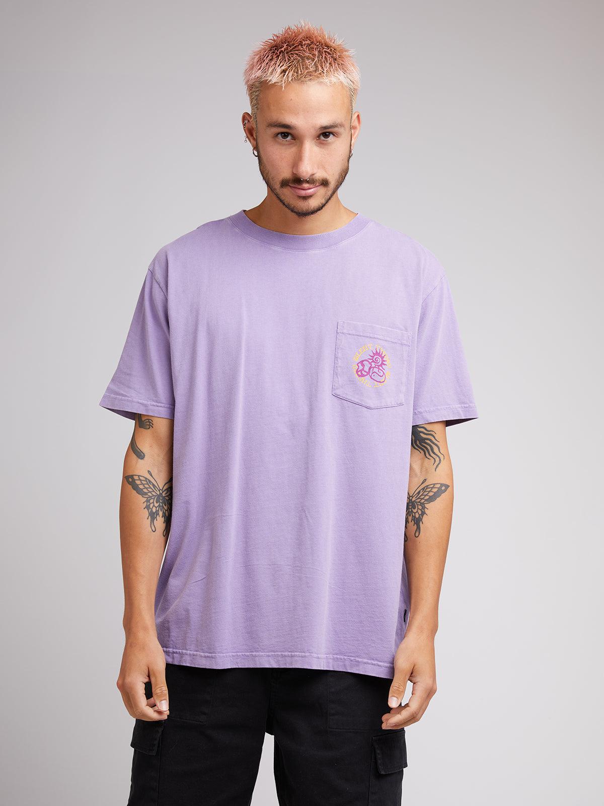 Silent Theory-Joy Tee Lavendar-Edge Clothing