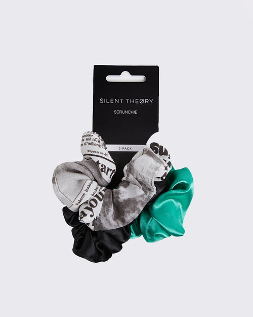 Silent Theory Ladies-3 Pack New York Scrunchies-Edge Clothing