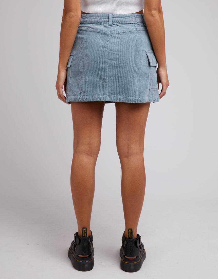 Silent Theory Ladies-Avenue Skirt Blue-Edge Clothing