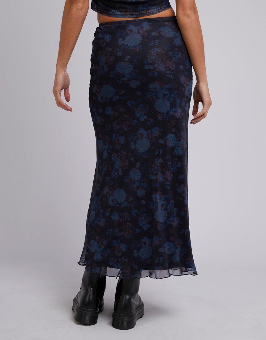 Silent Theory Ladies-Ayda Maxi Skirt Print-Edge Clothing