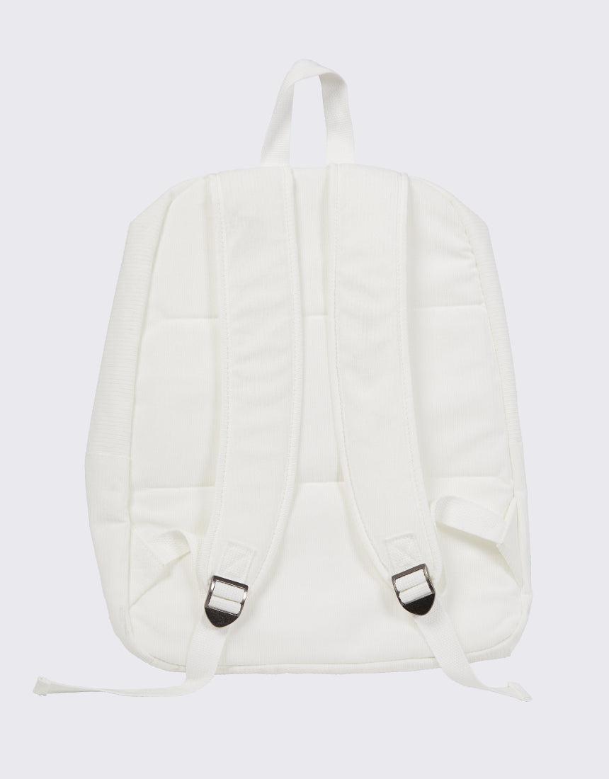 Silent Theory Ladies-Cara Cord Backpack Vintage White-Edge Clothing