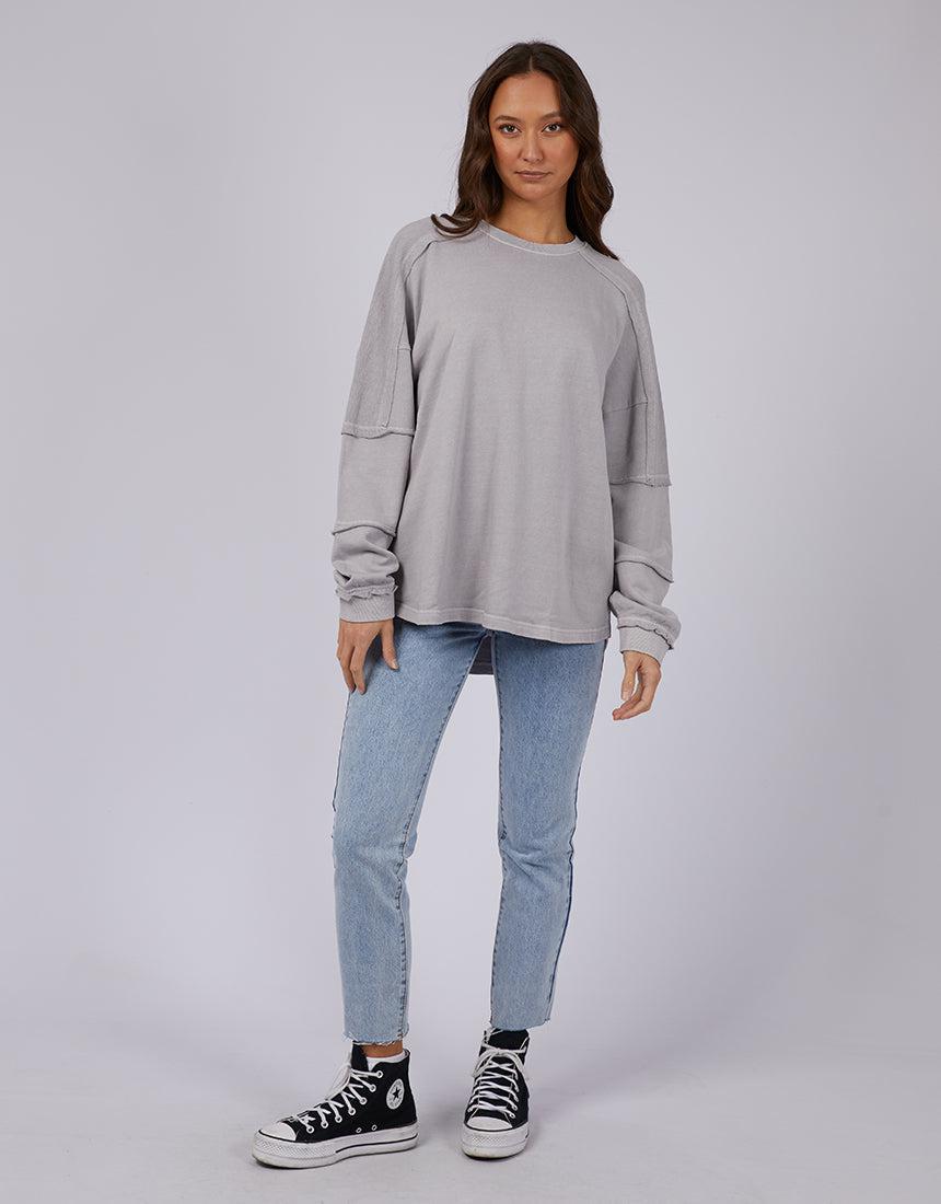 Silent Theory Ladies-Dreamer Crew Grey-Edge Clothing