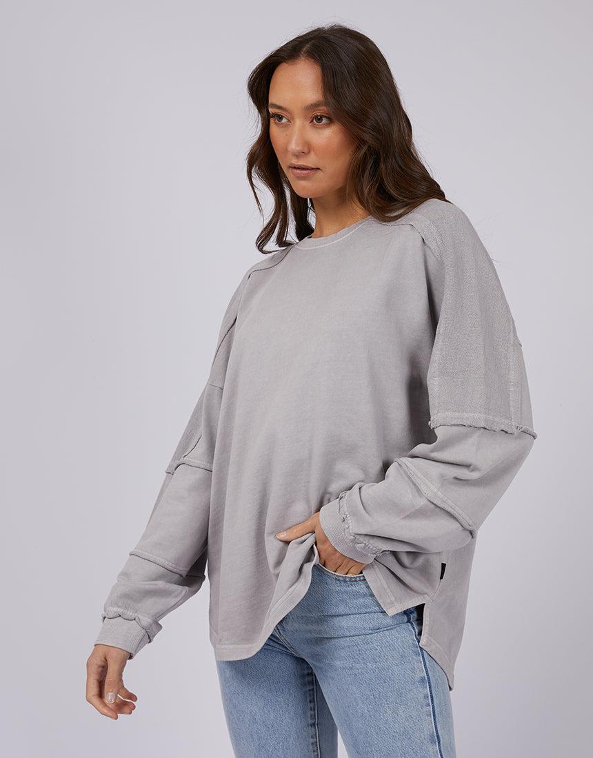Silent Theory Ladies-Dreamer Crew Grey-Edge Clothing