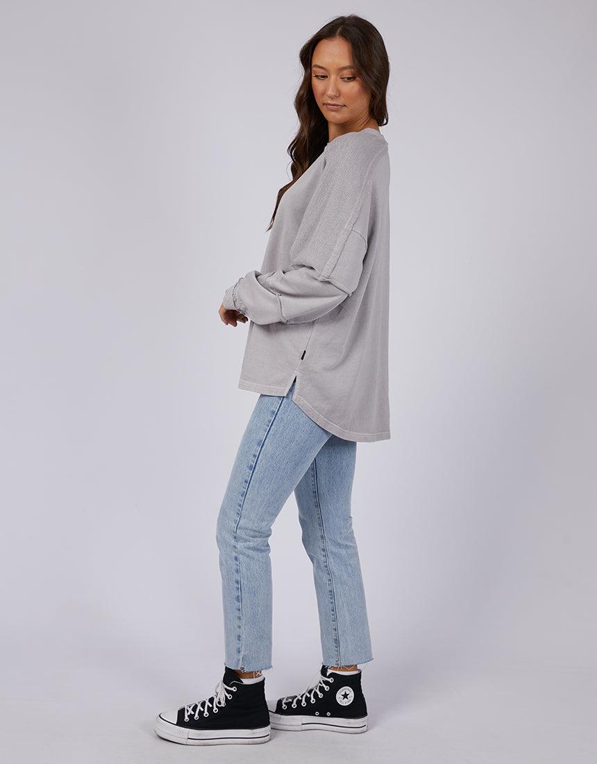 Silent Theory Ladies-Dreamer Crew Grey-Edge Clothing