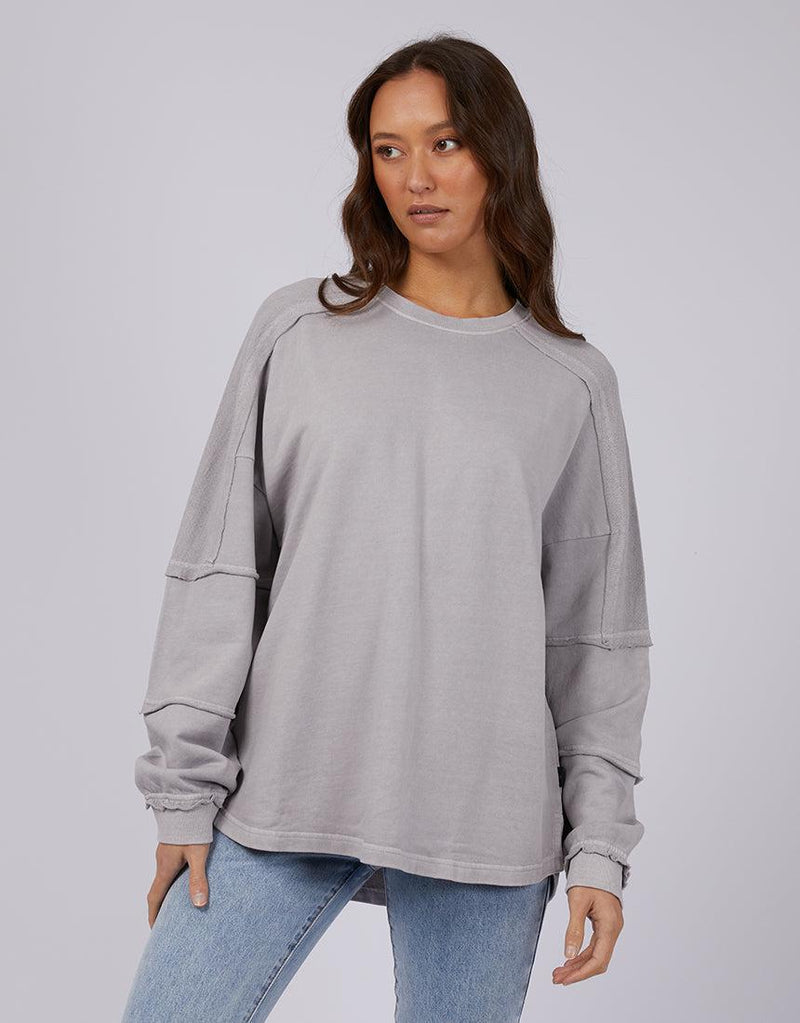 Silent Theory Ladies-Dreamer Crew Grey-Edge Clothing