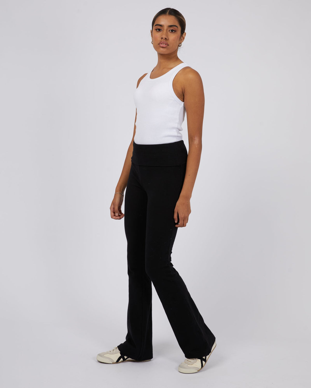 Silent Theory Ladies-Elina Flare Pant Black-Edge Clothing