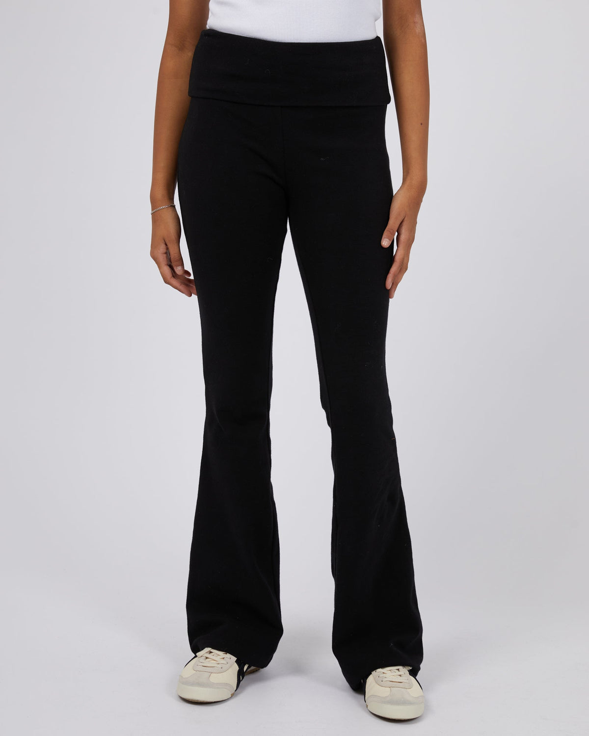 Silent Theory Ladies-Elina Flare Pant Black-Edge Clothing