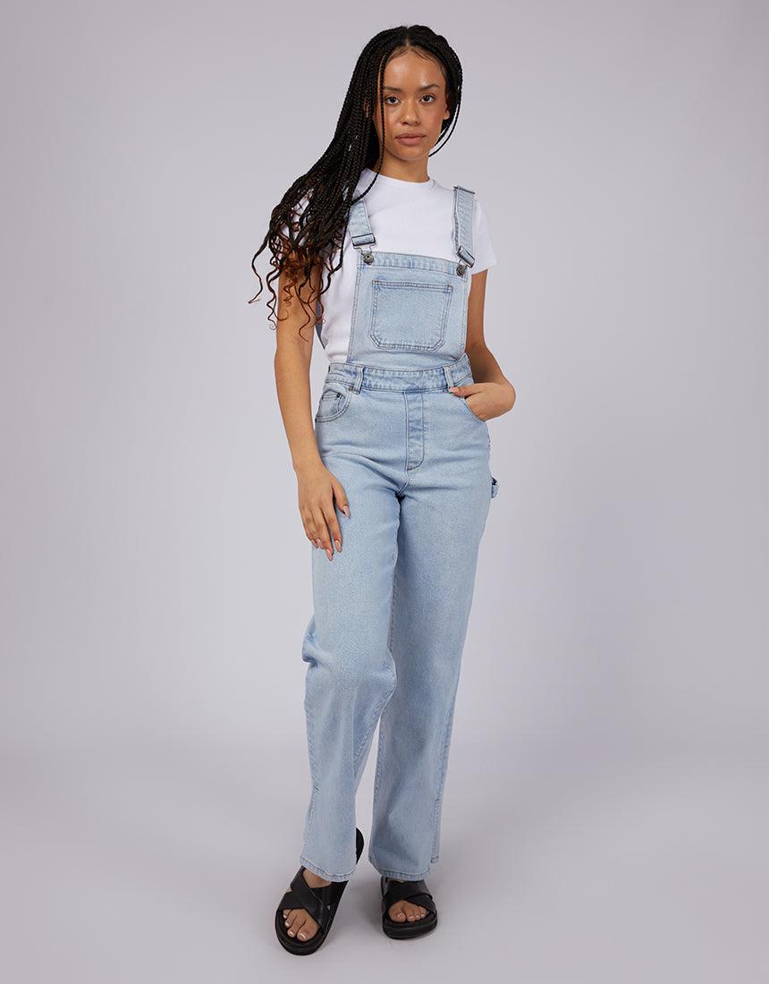 Silent Theory Ladies-Emily Overalls Light Blue-Edge Clothing