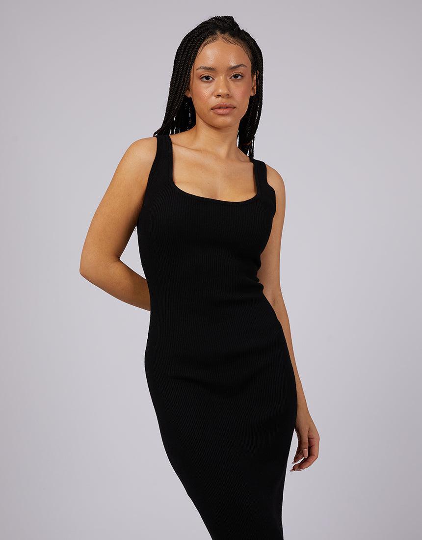 Silent Theory Ladies-Freya Maxi Dress Black-Edge Clothing