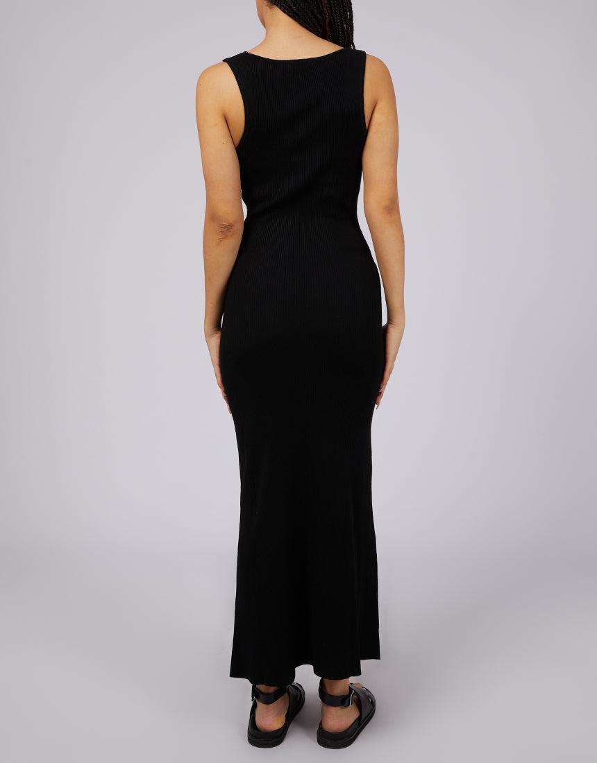 Silent Theory Ladies-Freya Maxi Dress Black-Edge Clothing