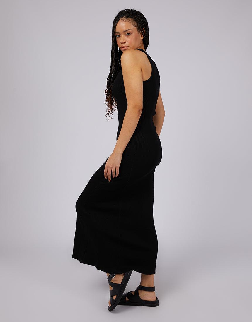 Silent Theory Ladies-Freya Maxi Dress Black-Edge Clothing