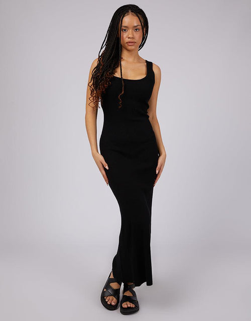 Silent Theory Ladies-Freya Maxi Dress Black-Edge Clothing
