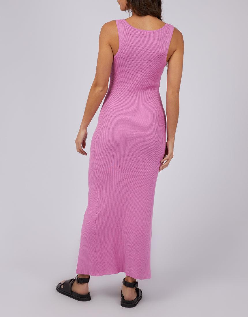 Silent Theory Ladies-Freya Maxi Dress Bright Pink-Edge Clothing