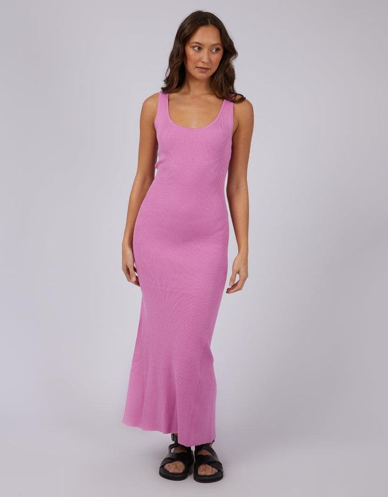 Silent Theory Ladies-Freya Maxi Dress Bright Pink-Edge Clothing