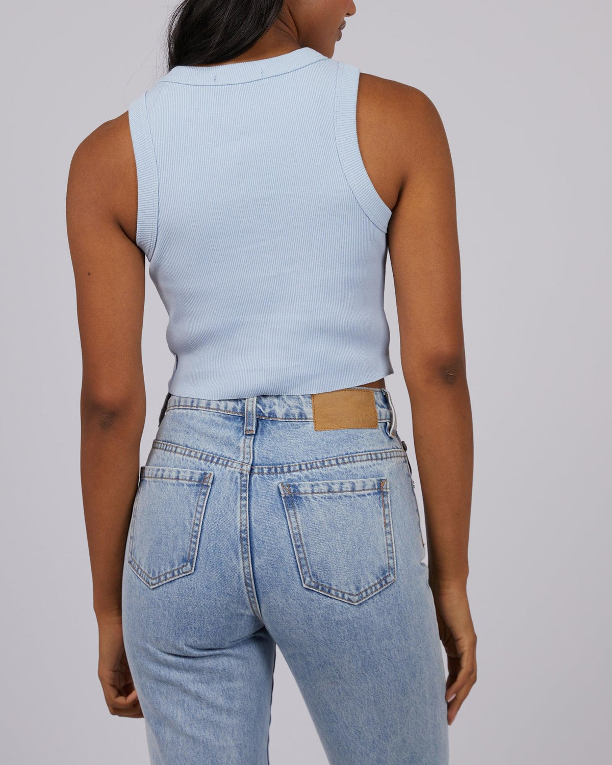 Silent Theory Ladies-Frida Tank Light Blue-Edge Clothing