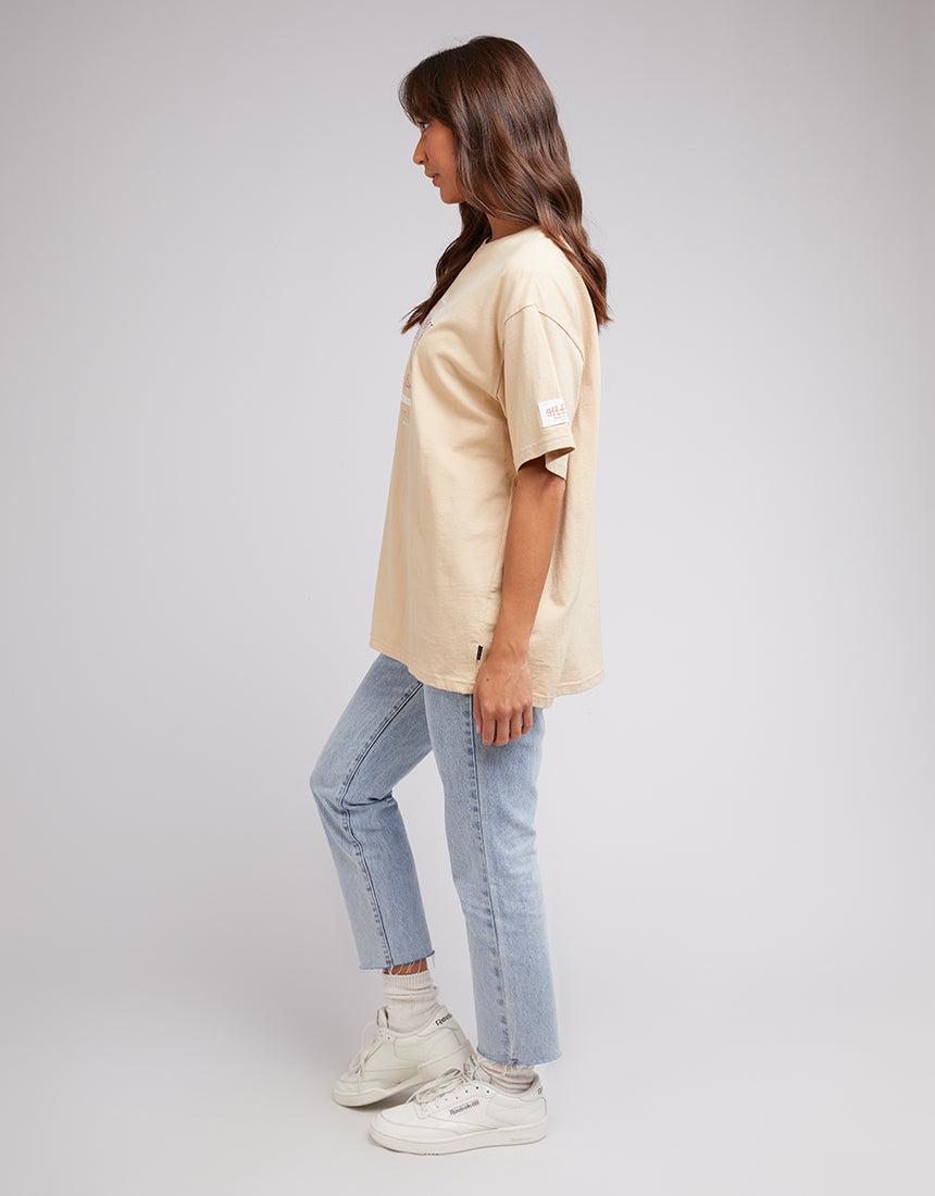 Silent Theory Ladies-Greatness Tee Oatmeal-Edge Clothing
