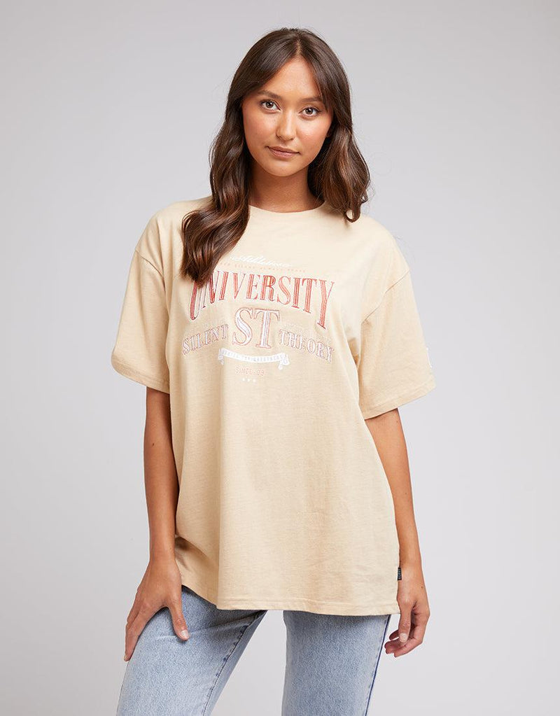 Silent Theory Ladies-Greatness Tee Oatmeal-Edge Clothing