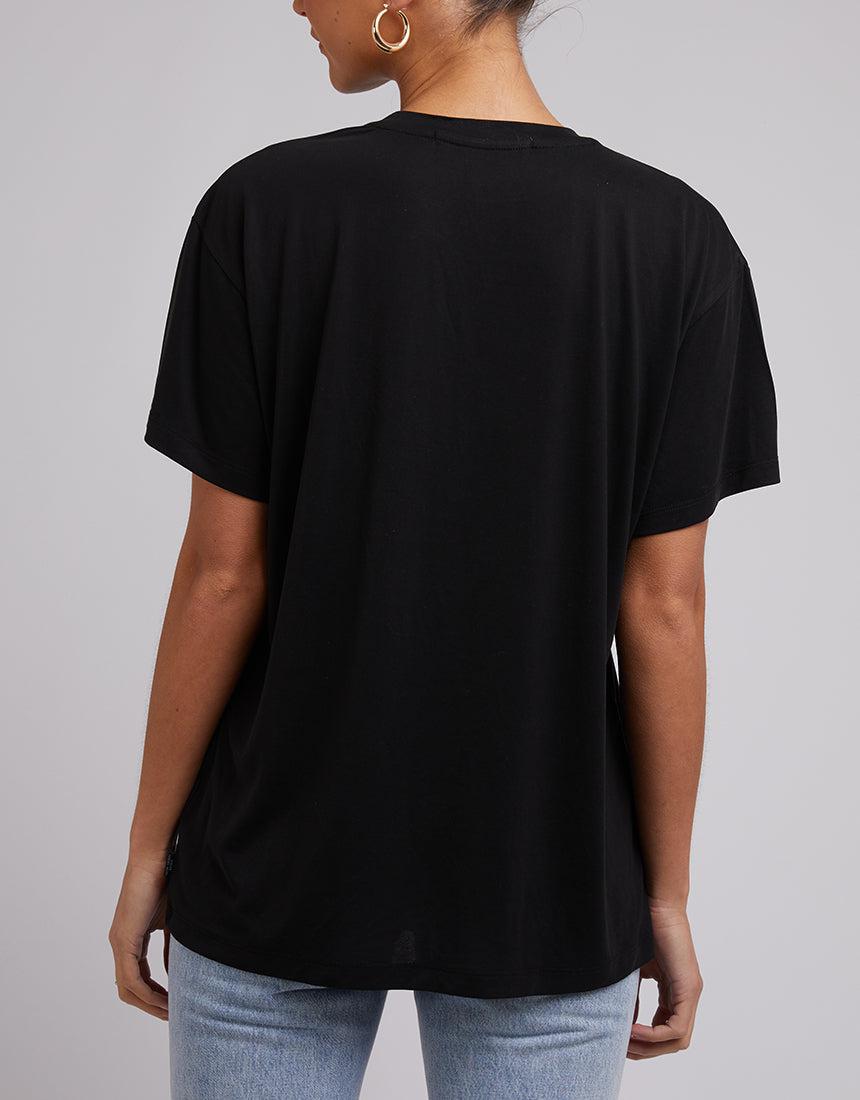Silent Theory Ladies-Harper Tee Black-Edge Clothing