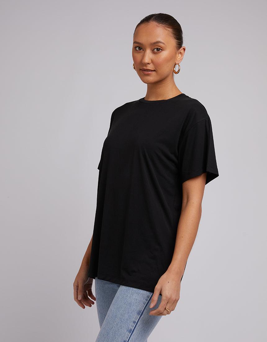 Silent Theory Ladies-Harper Tee Black-Edge Clothing