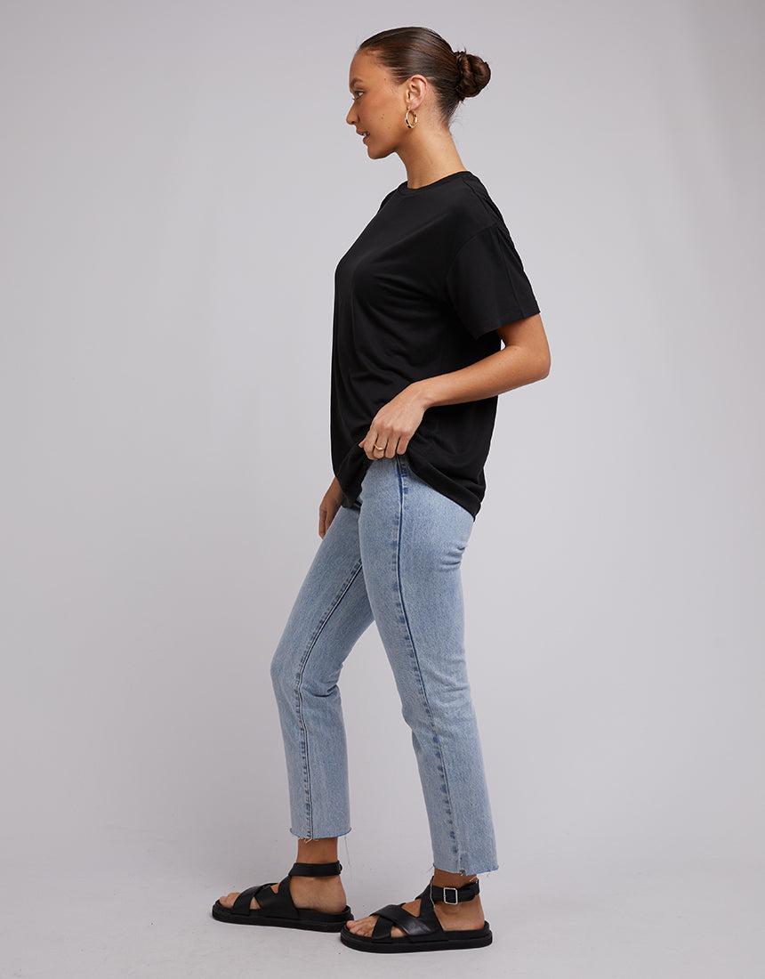 Silent Theory Ladies-Harper Tee Black-Edge Clothing