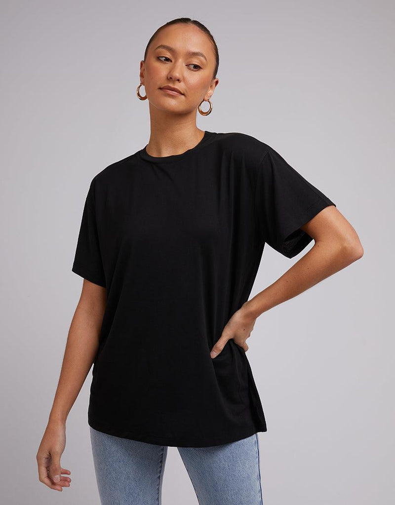 Silent Theory Ladies-Harper Tee Black-Edge Clothing