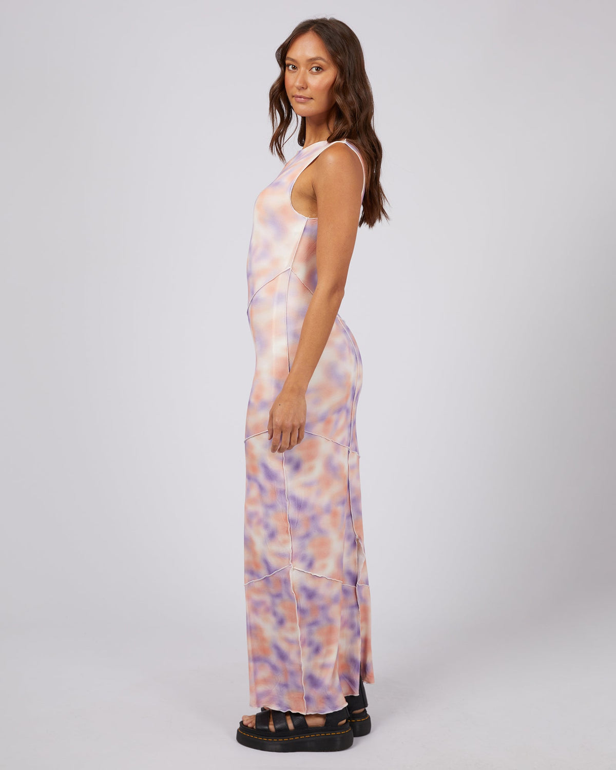 Silent Theory Ladies-Kendall Maxi Dress Multicoloured-Edge Clothing