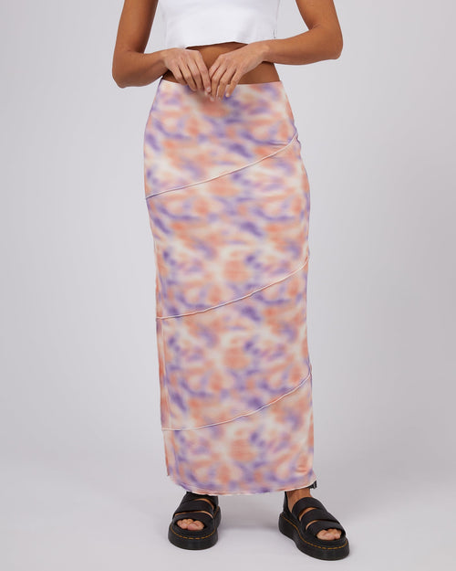 Silent Theory Ladies-Kendall Print Maxi Skirt-Edge Clothing