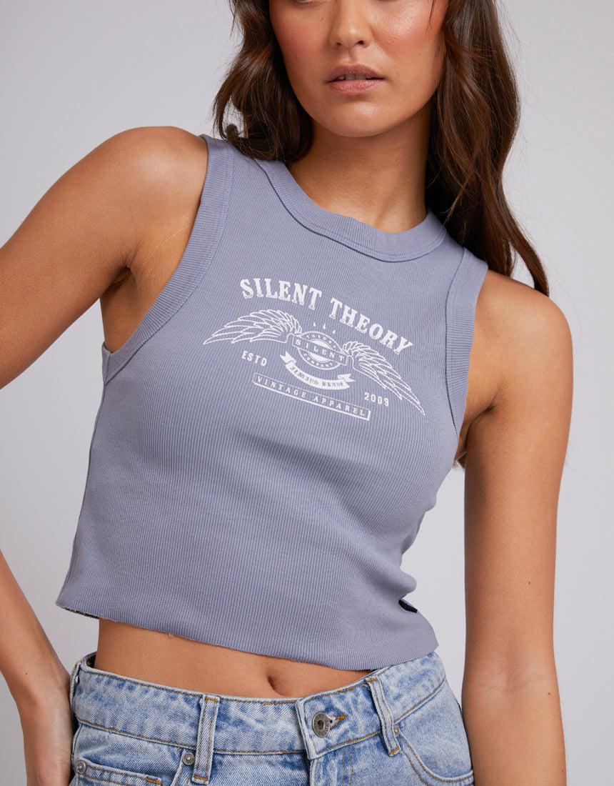 Silent Theory Ladies-Kingdom Tank Slate-Edge Clothing