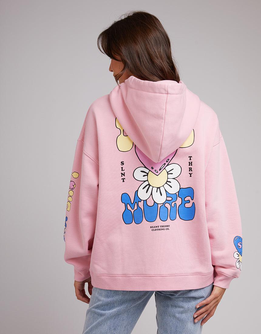 Silent Theory Ladies-Love More Zip Thru Pink-Edge Clothing