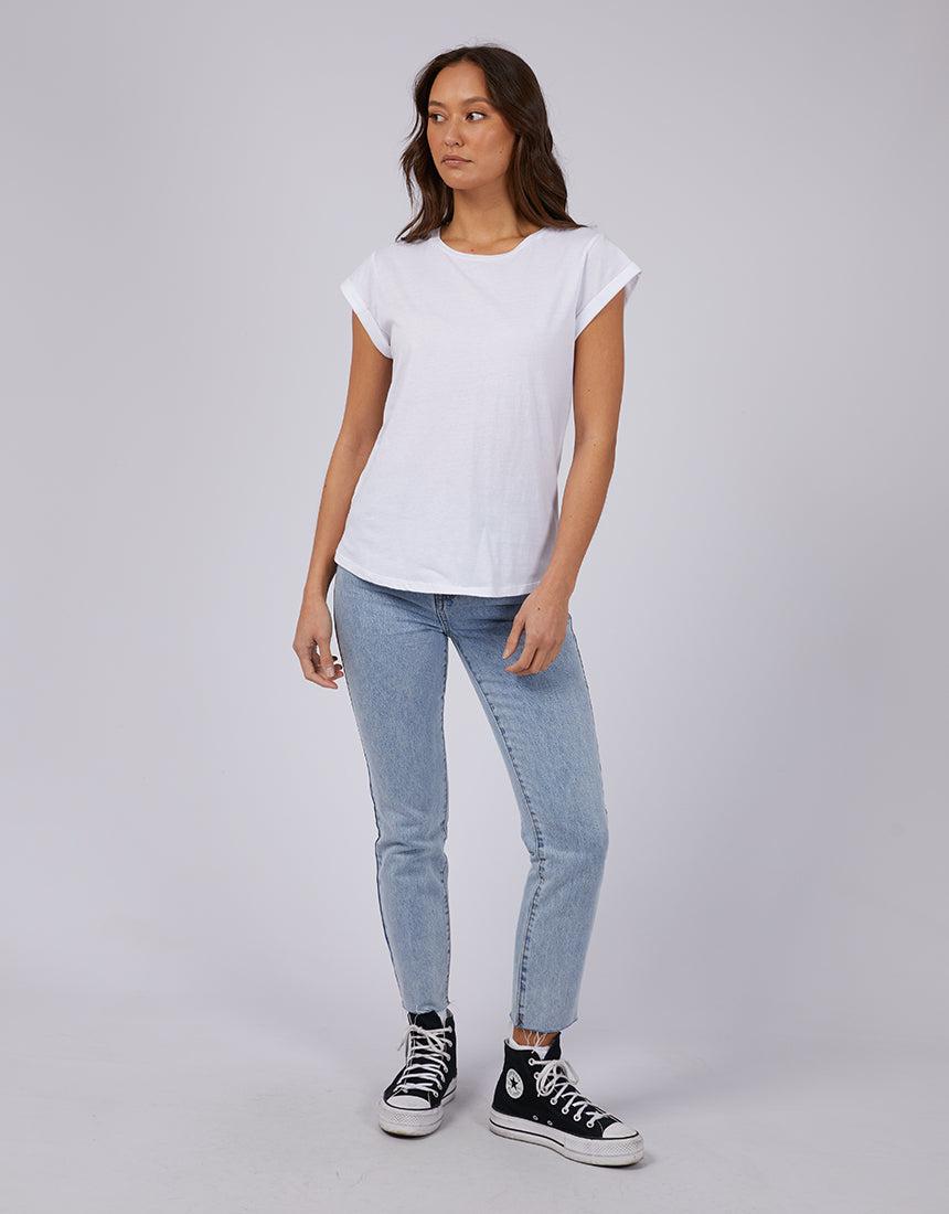 Silent Theory Ladies-Lucy Tee White-Edge Clothing