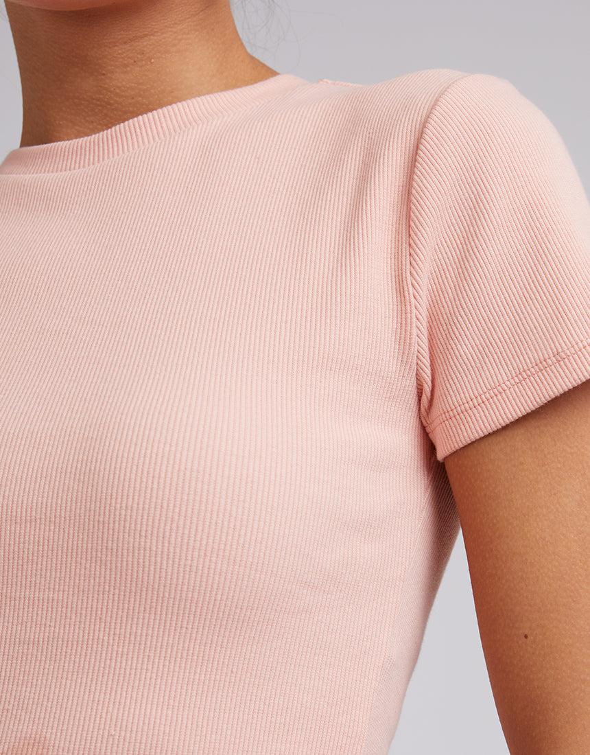Silent Theory Ladies-Margo Tee Pale Pink-Edge Clothing